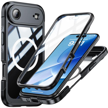 Двосторонній протиударний чохол Life Waterproof MagSafe Magnetic Rugged для iPhone Air - чорний