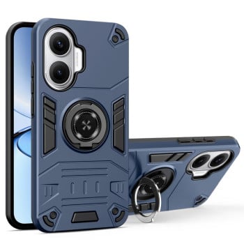 Гибридный чехол Escase с поворотным держателем на Redmi Turbo 4 Pro / Poco F7 — королевский синий