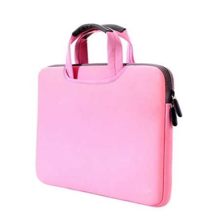 Сумка тканевая Portable Stylish Business Felt Sleeve Bag Protective Case на диагональ 15.4 для MacBook Air/Pro, Lenovo - розовый