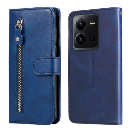 Чехол-книжка Fashion Calf Texture для Vivo V25 5G/V25e 4G - синий