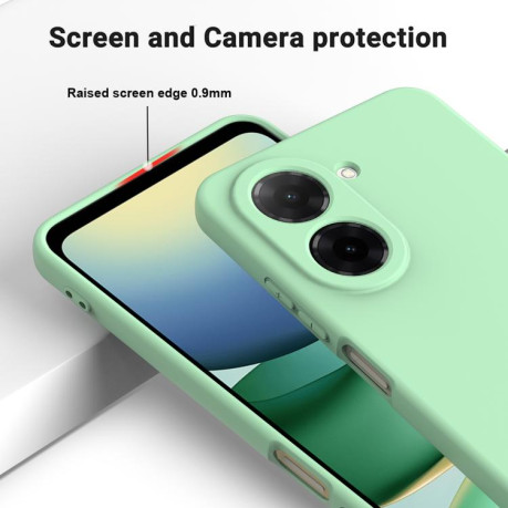 Силіконовий чохол Solid Color Liquid Silicone на Redmi A5 4G 171.7mm / Poco C71 - зелений