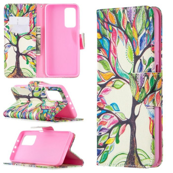 Чехол-книжка Colored Drawing Series на Xiaomi Mi 10T / 10 Pro - Life Tree