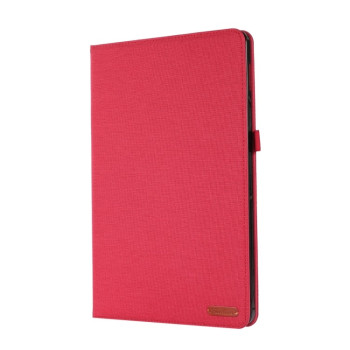 Чехол-книжка Fabric Leather для Xiaomi Mi Pad 5 Pro 12.4 - красный