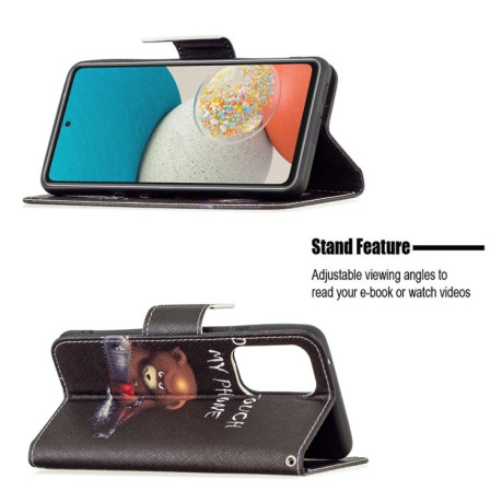 Чохол-книжка Colored Drawing Pattern для Samsung Galaxy A53 5G - Bear