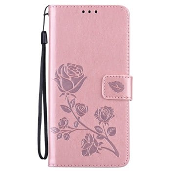 Чехол-книжка Rose Embossed для Xiaomi Redmi Note 11 Pro 5G (China)/11 Pro+ - розовое золото