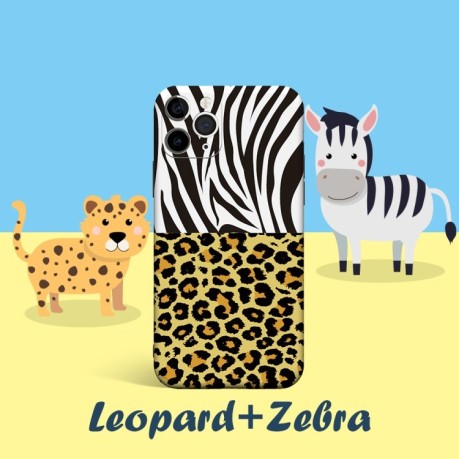 Противоударный чехол Precision Hole для iPhone 11 - Leopard + Zebra