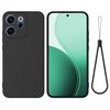 Силіконовий чохол Solid Color Liquid Silicone для OPPO Reno15 F / Reno15 FS 5G — чорний