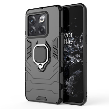 Противоударный чехол Magnetic Ring с подставкой на OnePlus 10T 5G / Ace Pro 5G - черный