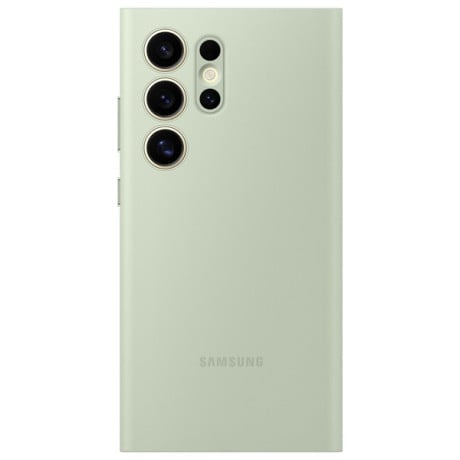 Оригинальный чехол-книжка Samsung Smart View Wallet для Samsung Galaxy S24 Ultra - light green (EF-ZS928CGEGWW)