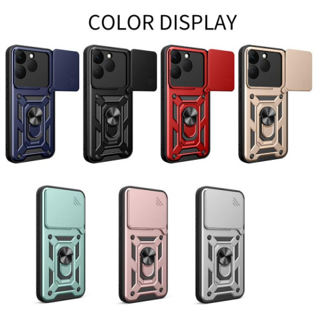 Противоударный чехол Sliding Camshield для Realme 15T 5G — красный