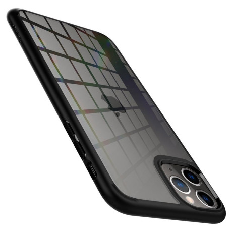 Оригінальний чохол Spigen Ultra Hybrid для iPhone 11 Pro Max Matte Black (Прозоро-Чорний)