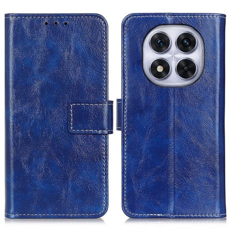 Чехол-книжка Magnetic Retro Crazy Horse Texture на Xiaomi Redmi Note 14 Pro 5G - синий