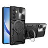 Противоударный чехол CD Texture Sliding Camshield для Samsung Galaxy A54 5G - черный