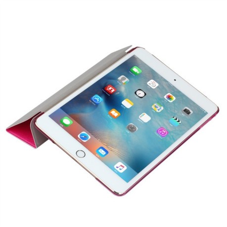 Чохол-книжка Silk Texture на iPad 9/8/7 10.2 (2019/2020/2021) -пурпурно-червоний