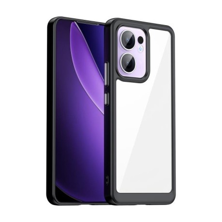 Противоударный чохол Colorful Acrylic Series для OPPO Reno13 F - черный