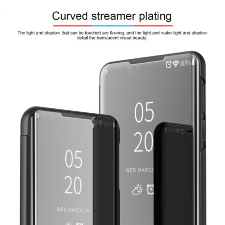 Чохол книжка Clear View на Samsung Galaxy S20+ Plus-рожеве золото