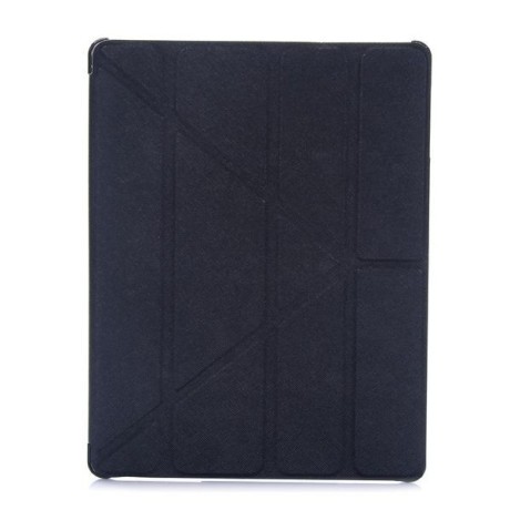 Чехол Cross Pattern Foldable Transformers  черный для iPad 4/ 3/ 2