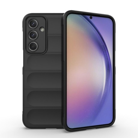 Силиконовый чехол Magic Flannel для Samsung Galaxy M35 - черный