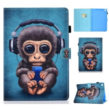 Чехол-книжка Colored Drawing на iPad Air 2 - Headphone Monkey
