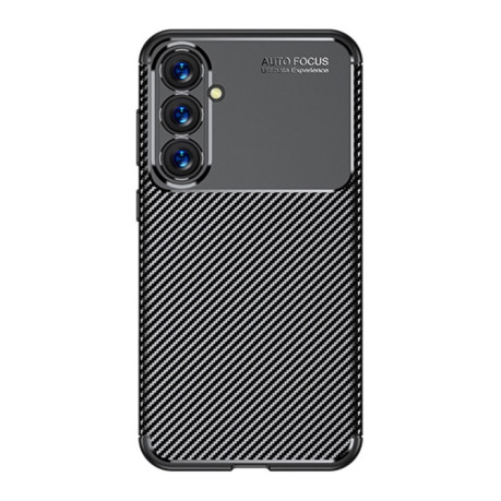 Ударозащитный чехол HMC Carbon Fiber Texture на Samsung Galaxy S23 FE 5G - черный