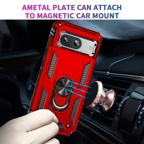 Противоударный чехол HMC 360 Degree Rotating Holder на Google Pixel 8a - красный