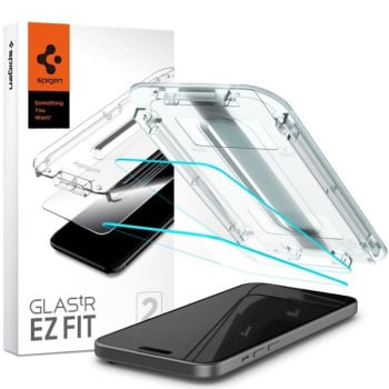 Комплект защитного стекла Spigen Glas.Tr &quot;EZ Fit&quot; для iPhone 15 Clear