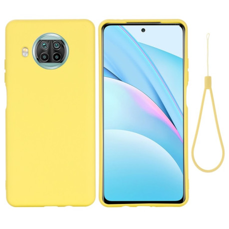 Силиконовый чехол Solid Color Liquid Silicone на Xiaomi Mi 10T Lite - желтый
