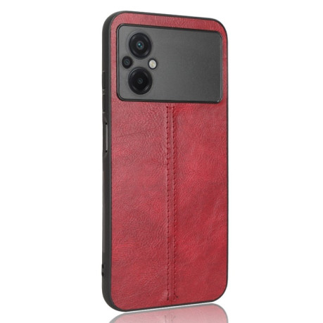 Ударозахисний чохол Sewing Cow Pattern для Xiaomi Poco M5 4G - червоний