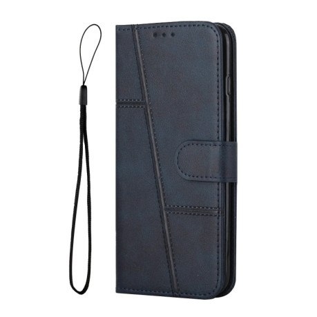 Чохол-книжка Stitching Calf Texture для Vivo Y76/Y76s - синій