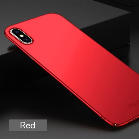 Ультратонкий чехол MOFI Frosted PC на iPhone XS/X-красный