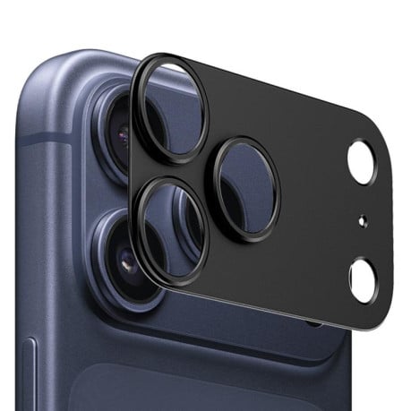Защита камеры XDCASE Titanium Alloy Hollow Camera Lens на iPhone 17 Pro Max - черная