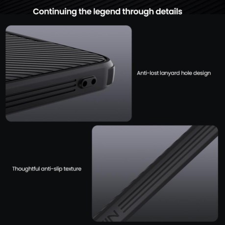 Ударозащитный чехол NILLKIN CamShield Pro на Xiaomi Poco X7 Pro - черный