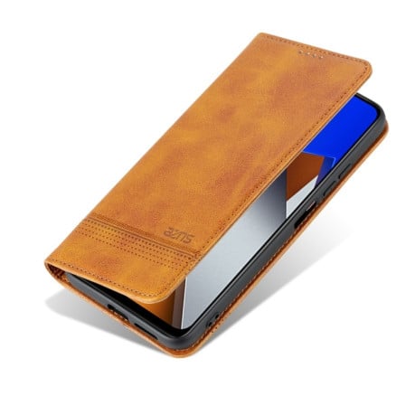 Чехол-книжка AZNS Magnetic Calf на Xiaomi POCO X4 Pro 5G - коричневый