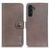 Чехол-книжка KHAZNEH Cowhide Texture для Samsung Galaxy A55 5G - хаки