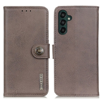 Чохол-книжка KHAZNEH Cowhide Texture для Samsung Galaxy A55 5G - хакі