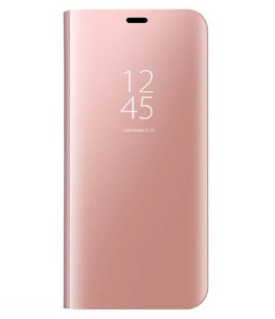 Чохол книжка Clear View на Samsung Galaxy S20 Ultra-рожеве золото