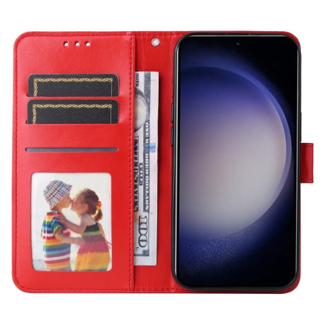 Чехол-книжка Embossed Sunflower для Samsung Galaxy S24+ - красный