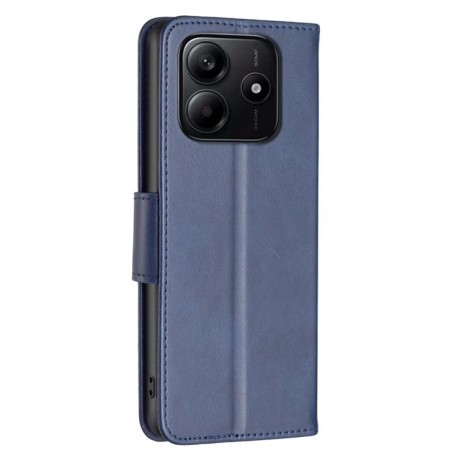 Чехол-книжка Retro Lambskin Textureдля Xiaomi Redmi Note 14 4G - синий