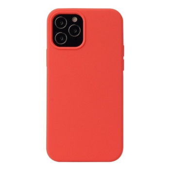 Силиконовый чехол Solid Color Liquid на iPhone 12/12 Pro - коралловый