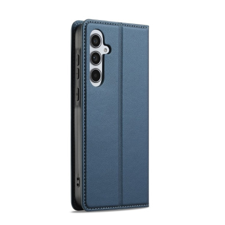 Чехол-книжка LC.IMEEKE L1 Series Frosted Fine Texture для Samsung Galaxy S25+ 5G - синий