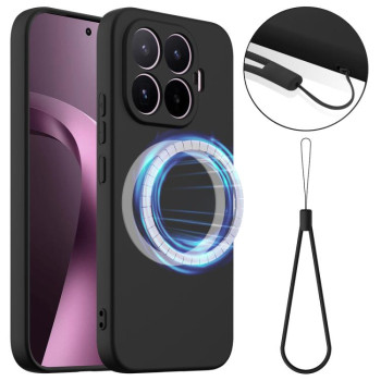 Силіконовий чохол Shockproof Silicone з Magsafe на Xiaomi 17T 5G — чорний