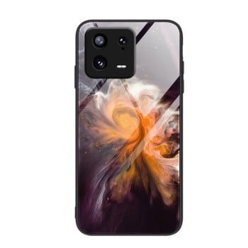 Противоударный стеклянный чехол Marble Pattern Glass на Xiaomi 13 - Typhoon