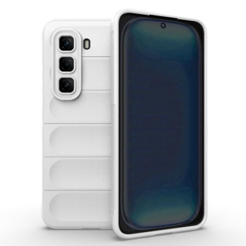 Силіконовий чохол Magic Flannel на Infinix Hot 50 Pro 4G Global - білий