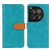Чехол-книжка European Floral для OnePlus 12 - синий