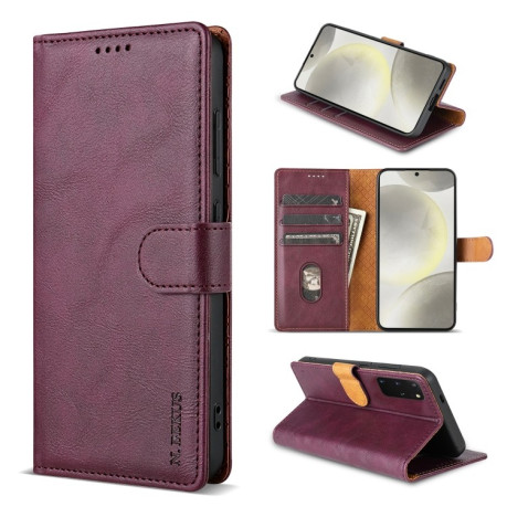 Чехол-книжка N.BEKUS CSJ-P1 Solid Color Leather на Google Pixel 8a - винно-красная