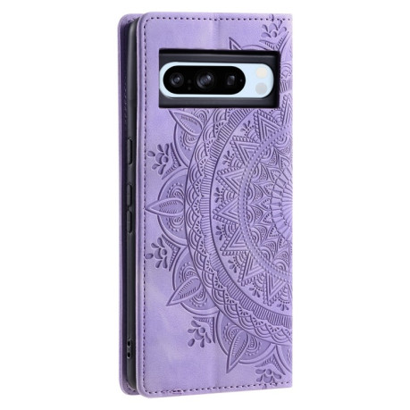 Чохол-книжка Totem Embossed Magnetic Leather для Google Pixel 8 Pro - фіолетовий