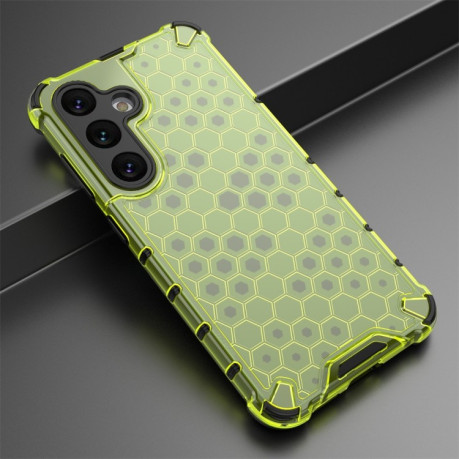 Протиударний чохол Honeycomb на Samsung Galaxy S24 5G - зелений