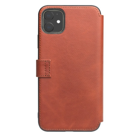 Кожаный чехол QIALINO Wallet Case для iPhone 11 - светло-коричневый