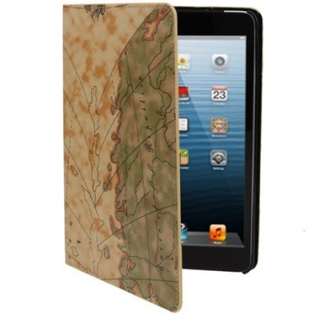 Шкіряний Чохол World Map Case для iPad Mini, Mini 2, 3
