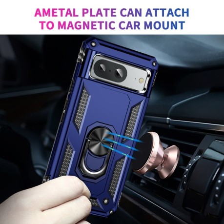 Противоударный чехол HMC 360 Degree Rotating Holder на Google Pixel 8a - синий
